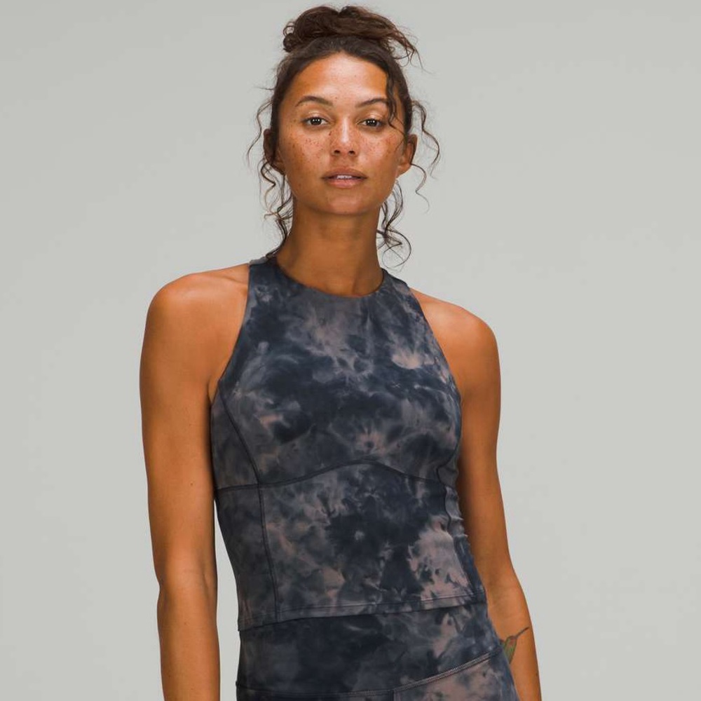 Lululemon Diamond Dye Lunar Rock True Navy Key to Balance tank top